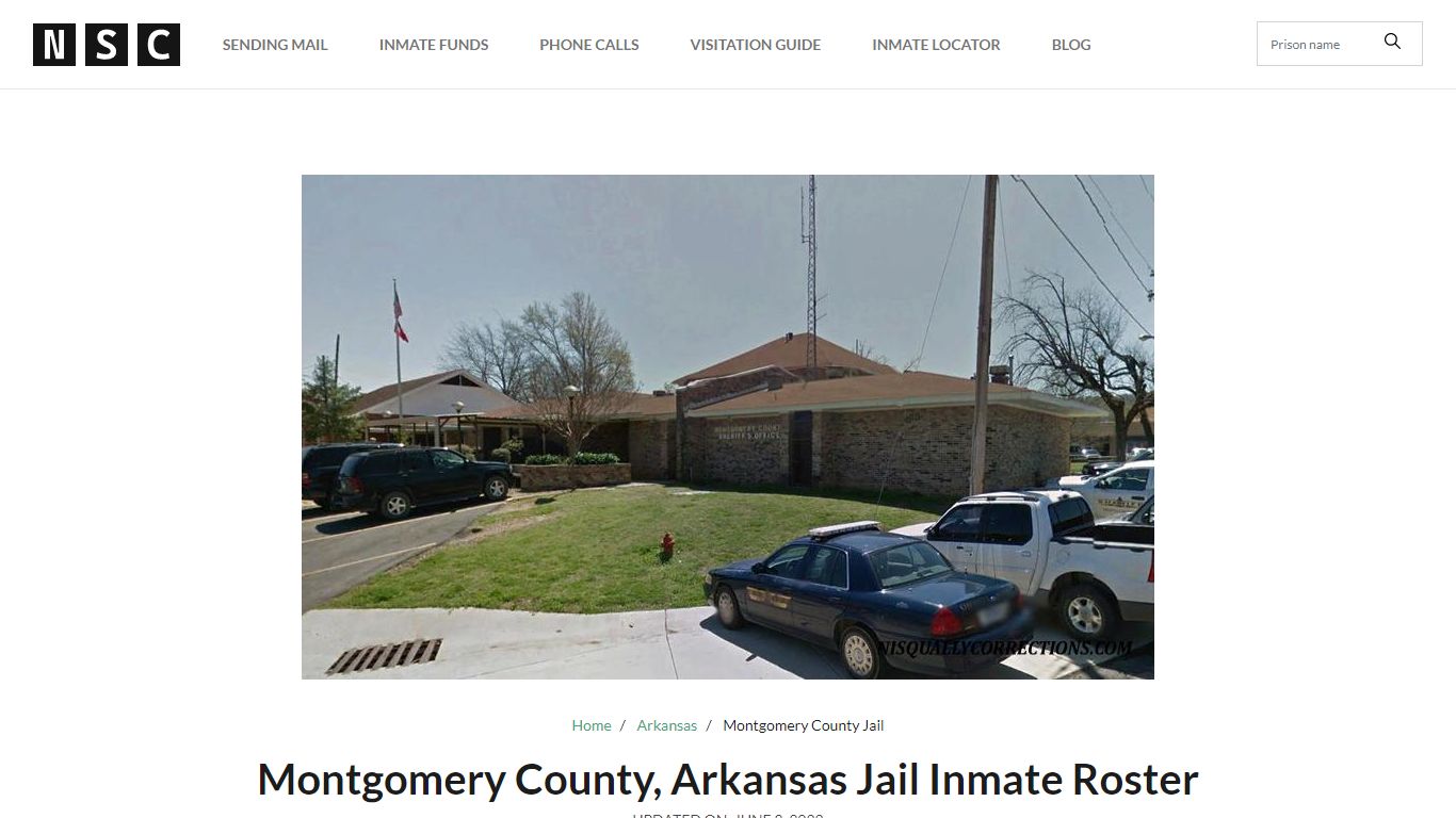 Montgomery County, Arkansas Jail Inmate List - Nationwide Inmate Lookup ...